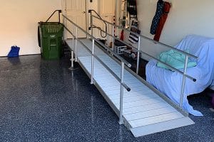 Adaptech Disabled ramp indoor garage to home
